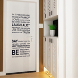 个性纯英文字PVC透明可移除墙贴客厅书房创意墙面装饰贴画贴纸