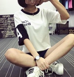 2016夏装韩国新款女装短袖T恤女宽松显瘦韩版大码学生衣服打底衫