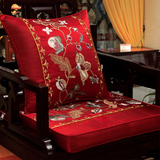 新中式花鸟红木沙发垫靠垫实木家具圈椅坐垫罗汉床垫海绵加厚定做