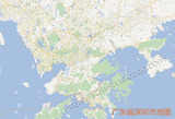 深圳市城市街道地图高清定制 办公室书房装饰画大幅地理壁挂画芯H