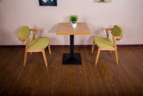 正品批发咖啡厅实木桌椅甜品奶茶快餐店桌椅西餐厅桌椅组合2人位
