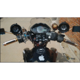 蓝牙通话摩托车防盗音响MP3低音炮12V骑士踏板电动车来电号码显示