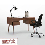 新款实木书桌电脑办公桌现代简约白橡木纯实木木蜡油储物书桌