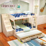 儿童子母床上下床家具 双层床高低床母子床实木组合拖床