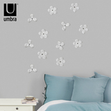 umbra 创意立体墙饰仿真植物壁挂 客厅卧室墙面壁饰欧式家居墙花
