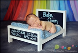 实木小床 新款欧式百天宝宝拍摄台婴儿造型床儿童摄影道具拍摄床