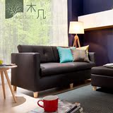 特价包邮小户型真皮沙发组合 现代简约日式三人双人沙发 整装123