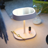 MUID化妆镜台灯可充电式LED卧室床头灯创意储物多功能镜子台灯