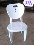 实木餐椅韩式白色田园餐椅圆靠背苹果椅小户型靠背椅吃饭椅子批发