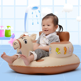 宝宝充气沙发儿童餐椅加厚多功能安全学坐椅便携式婴儿靠背学座椅