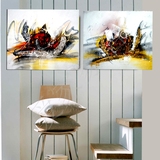 创意抽象艺术家居装饰画宾馆客厅卧室沙发背景墙挂画欧式壁画无框