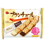 人吃的零食日本代购原装进口白巧克力和牛奶巧克力夹心饼干22枚入
