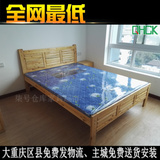 重庆家具公租房出租房家具1米1.2米1.5米1.8米 双人柏木床 实木床