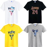 纪念 夏季科比T恤男24号黑曼巴篮球短袖纯棉打出名堂运动半袖潮牌