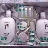 韩国正品航空代购WHOO后美白拱辰享雪水乳两件安瓶套盒
