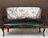 厂家直销美式实木沙发欧式复古双人沙发椅新古典雕花沙发宜家简约