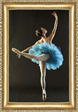 现代简约欧式纯手绘人物油画芭蕾舞女孩家居客厅玄关壁炉装饰油画
