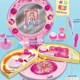 韩国代购儿童玩具正品公主过家家粉色芭比蝴蝶结化妆盒首饰盒礼物