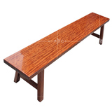 红木实木原木长条凳子 复古长条椅长凳茶桌椅餐桌椅 一木匠心