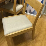 【天天特价】中式简约现代小户型客厅北欧白橡木纯实木餐椅子家具