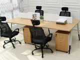 包邮钢架四人组合工作位 时尚双人职员电脑桌 简约办公桌办公家具