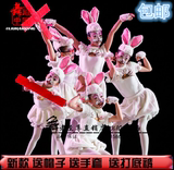 新款幼儿小白兔服装小荷风采12345小兔子舞蹈演出服儿童表演服女