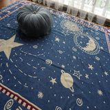 包邮外贸原单波西米亚布艺线毯茶几客厅地毯盖毯流苏沙发毯桌布