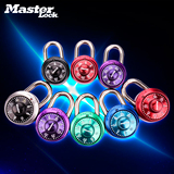 MASTER LOCK/玛斯特锁创意炫彩旋转式固定密码锁健身房挂锁橱柜锁