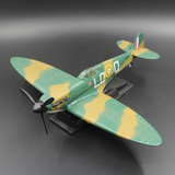1:48二战战斗机英国空军喷火式飞机模型合金成品战机世界礼品展示