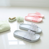 朴西 韩国家居浴室拖鞋男女 室内洗澡拖鞋可爱软底居家凉拖鞋夏季
