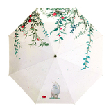 折叠雨伞遮阳清新三折伞防晒防紫外线太阳伞韩国学生女创意晴雨伞