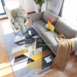 卡昂地毯印度进口几何图案羊毛地毯北欧宜家客厅现代简约卧室地毯