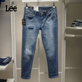 夏季薄正品代购Lee 女士精玉透凉修身小脚七分牛仔裤LWZ329M601TQ