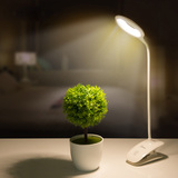 欧普照明led可充电小台灯护眼书桌卧室床头大学生宿舍USB夹子雅凡