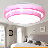 正品LED双层吸顶灯圆形客厅卧室儿童灯橙蓝粉红亚克力灯无极调光