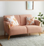 北欧宜家日式小户型布艺沙发双人三人实木组合休闲简约客厅沙发椅