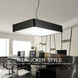 简约现代led办公会议室创意个性大气长方形正方形客餐厅卧室吊灯