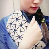 2016新款几何菱格女包镭射包菱形折叠包单肩斜跨迷你链条包潮