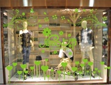 新品上市 春季橱窗装饰玻璃贴纸 春天氛围布置装扮贴画 商场店铺