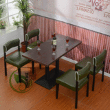 新品咖啡厅桌椅 甜品店 奶茶店桌椅快餐厅桌椅子 西餐厅桌椅组合