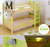 宜家床实木高架床双层床高低床上下床成人儿童床学生床实木床定制