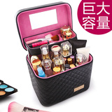 化妆包大容量化妆袋小方包中便携手提护肤品箱盒化妆品随身收纳包