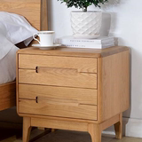 特价实木床头柜北欧现代简约橡木抽屉柜卧室宜家小户型收纳储物柜