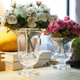 玻璃水晶花瓶加厚透明大号水培富贵竹百合玫瑰花创意桌面装饰花瓶