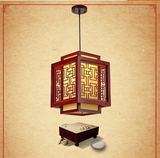 中式小吊灯复古吊灯个性创意木艺餐厅茶楼过道吊灯单头火锅店吊灯