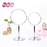 日本FaSoLa高清台式化妆镜桌面梳妆镜欧式简约浴室镜双面镜公主镜