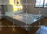 板式软靠储物床抽屉床现代简约板式床软包床双人床可定制2米2大床