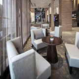 新古典售楼处洽谈桌椅组合 影楼接待沙发椅子 欧式咖啡西餐厅家具