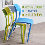 家用简约现代塑料餐厅椅子批发塑胶餐椅户外休闲靠背椅咖啡厅食堂