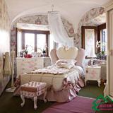 公主床1.5米儿童床女孩粉色环保实木欧式单人床卧室软床1.2m童房